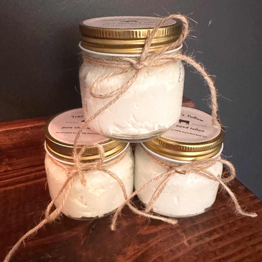 Whipped beef tallow (includes 3- 8 oz jars)